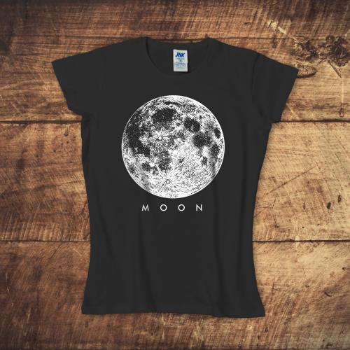 T-shirt damski czarny – Moon.jpg