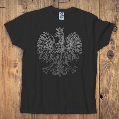 T-shirt męski czarny – Orzeł Biały.jpg