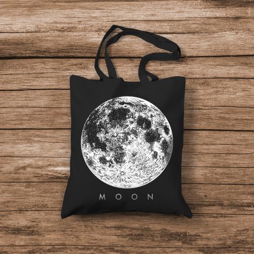 Torba ekologiczna czarna - Moon