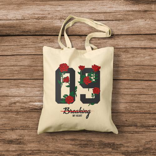 Torba bawełniana ecru –Breaking My Heart.jpg