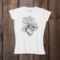 2019-03-16 koszulka damska biała przód Heart with Tree 24x27cm.jpg