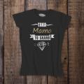 2019-05-09 koszulka damska czarna przód Taka mama to skarb 23x26cm.jpg