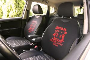 Pokrowiec/ koszulka na fotel samochodowy - Polska Walcząca  Mur (1szt) 